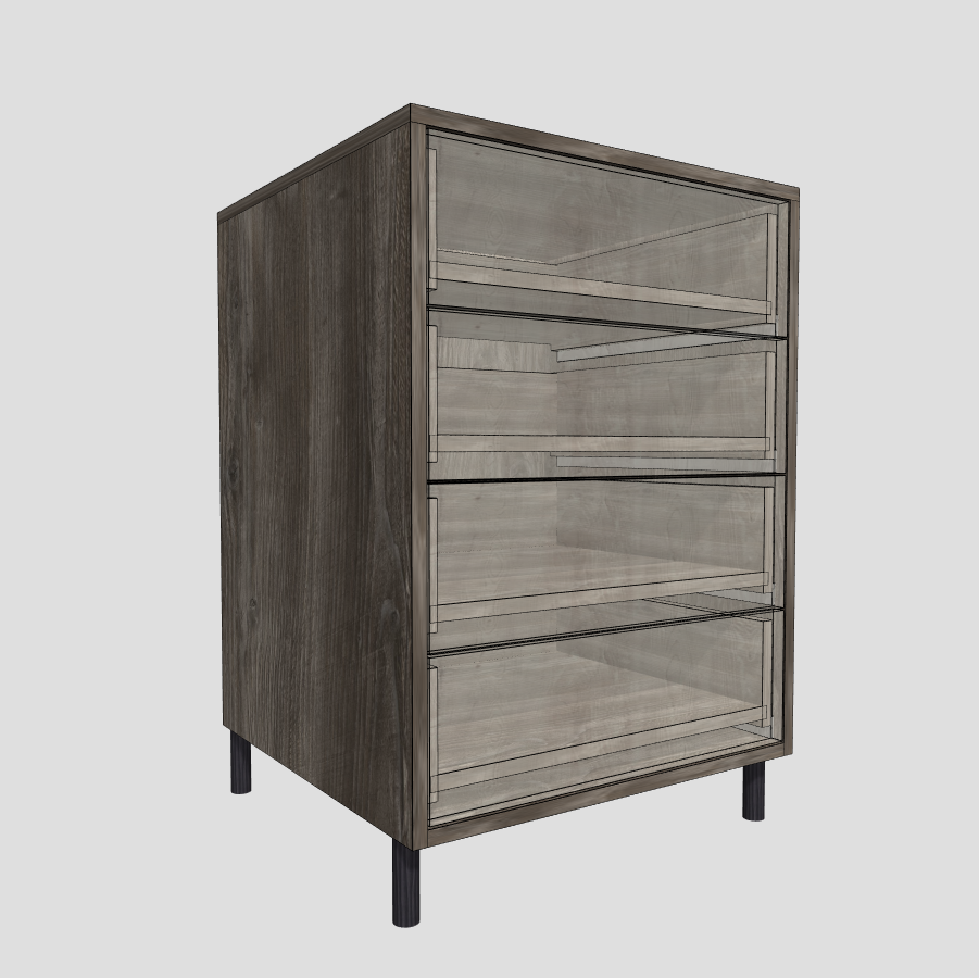 Wardrobe Base Unit  With 1-8 Drawers (Insert)